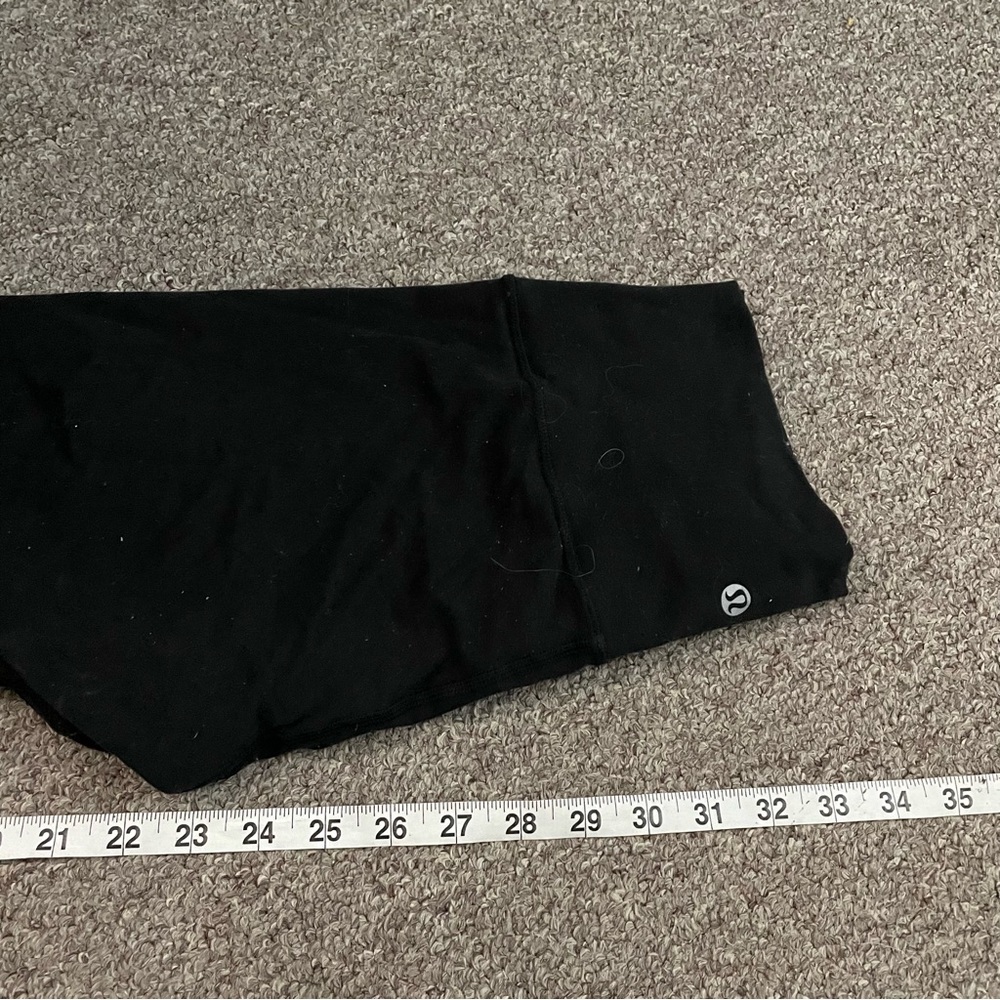Lululemon Solid Black Full Length Athletic Athlei… - image 6